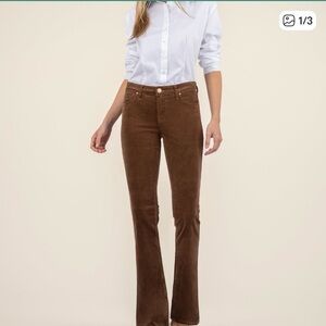 Kut From The Kloth Karen Cognac Corduroy Baby Bootcut Pants